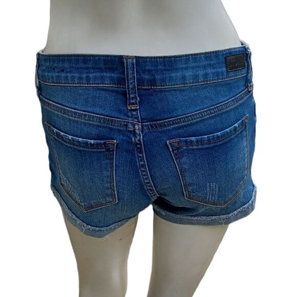 592131.STS Blue Denim Shorts Junior Size 1, W28" 2"Inseam 8"Rise - Picture 4 of 5